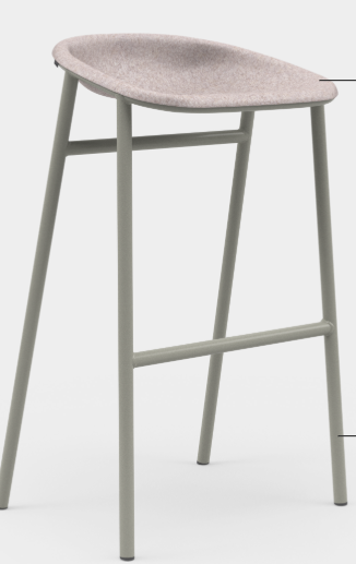 LJ 3 PET velt Bar Stool