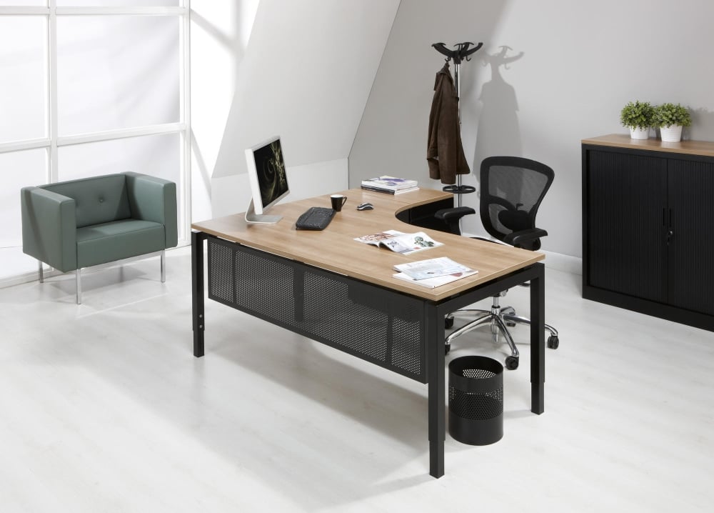 Derijks Q-bic Zit/Zit bureau wing rechts - 160x120 cm