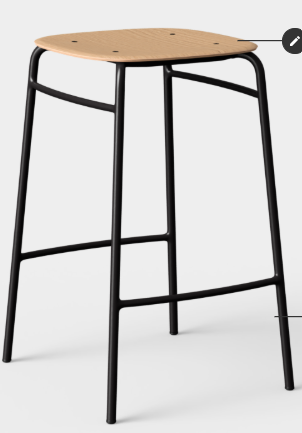 Twist Wooden Counter Stool