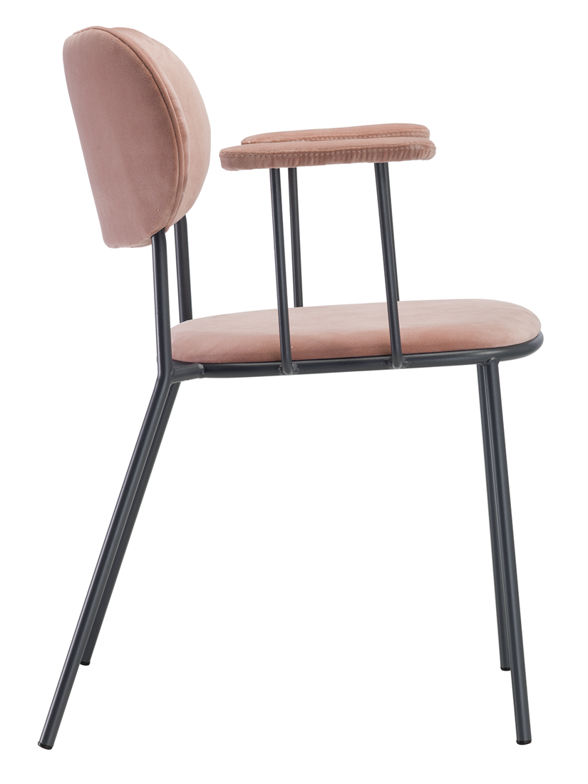 Hailey/Nuta full armstoel - Gestoffeerde stoel met vierpoot frame en armleggers