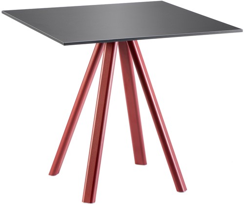 Norman 4 - tafel met 4-poot frame en 25mm HPL blad in diverse decoren en afmetingen - FP