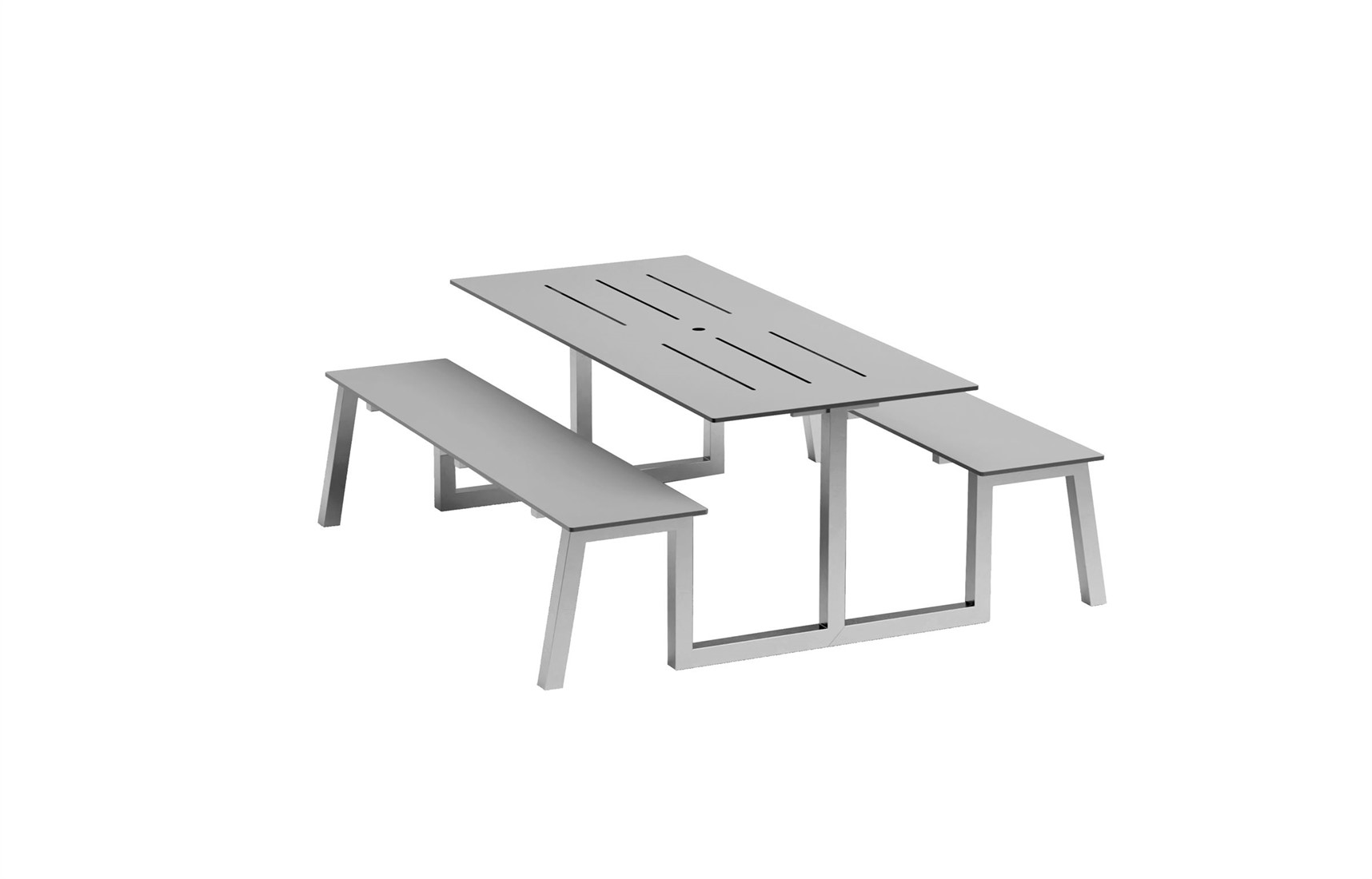 Ydra - Picknick tafel met vaste banken -FP