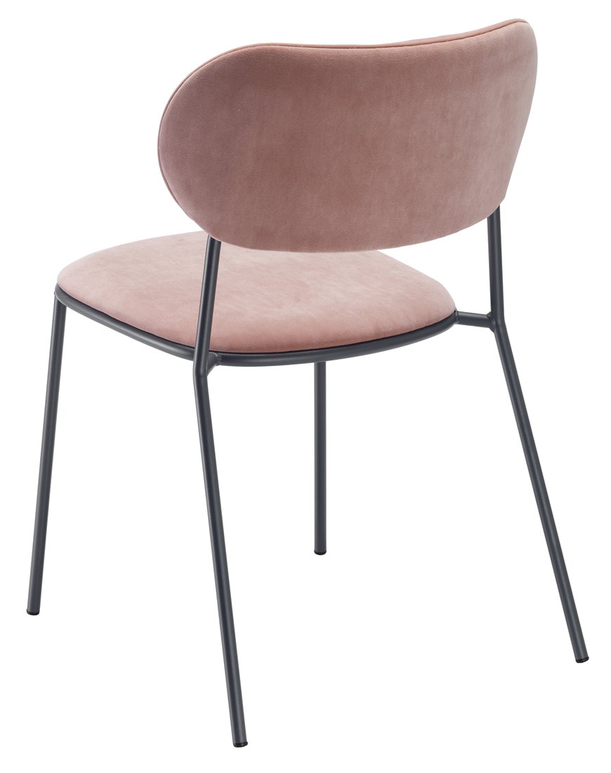 Hailey/Nuta full - Stapelbare, gestoffeerde stoel met vierpoot frame