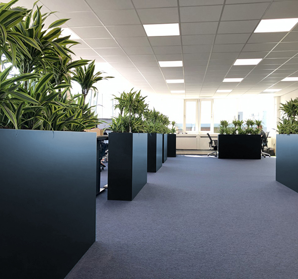 Plantenbak blauw - MDF - 1500 x 300 x 1000 mm