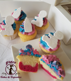 Gender Reveal cupcakes