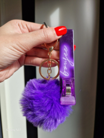 Clip fluffy purple