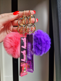 Clip fluffy purple