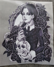 Knife in skull girl