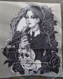 Knife in skull girl