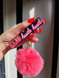 Clip fluffy pink