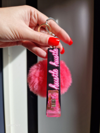 Clip fluffy pink