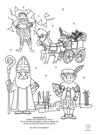 Sinterklaas kleurplaat 2024