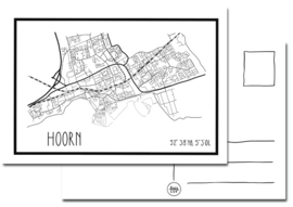 Kaart Hoorn plattegrond