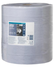 Tork Industrial Wiping Paper Roll Blue 3L 37x34cm/340m 3L blauw W1