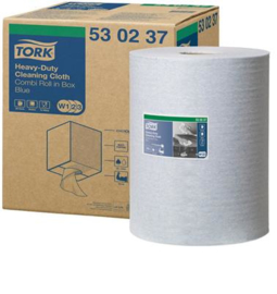 Tork Heavy-Duty Cloth Combi Roll in Box 32x38 cm/106 m 1L blauw W1/W2/W3
