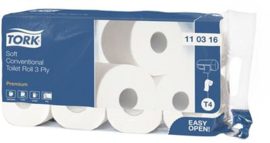 Tork Extra Soft Conventional Toilet Roll 9,5x12cm3L 250v wit T4