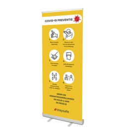 Roll-up Banner 'Covid-19 maatregelen'