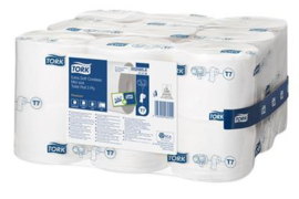 Tork Extra Soft Coreless Mid-Size Toilet Roll 9,3x12,5cm 3L 550v wit T7