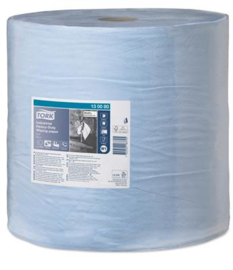 Tork Industrial Heavy-Duty Paper Roll 37x34cm/255m 3L blauw W1