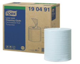 Tork Low-Lint Cloth Bucket Roll 16,5x30cm/60m turquoise W10
