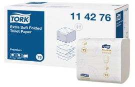Tork Extra Soft Folded Toilet Paper 11x19cm 2L 252v wit T3