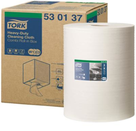Tork Heavy-Duty Cloth Combi Roll in Box 32x38cm/106m wit W1/W2/W3