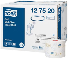 Tork Soft Mid-Size Toilet Roll 2L 10cm/90m wit T6