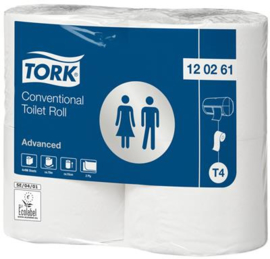 Tork Conventional Toilet Roll 10x14cm 2L 496v wit T4