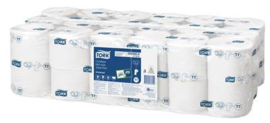 Tork Coreless Mid-Size Toilet Roll 9,3x12,5cm 1L 1300v wit T7