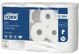Tork Soft Conventional Toilet Roll 10x12,5cm 2L 396v wit T4
