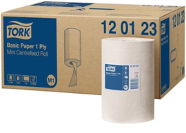 Tork Basic Paper Mini Centerfeed Roll 21,5x14cm/120m wit M1