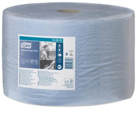 Tork Wiping Paper Plus Roll 23,5x34cm/510m blauw W1