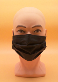 Chirurgisch mondmasker Type IIR - Elastiek - Black