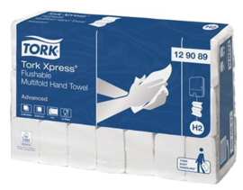 Tork Xpress Flushable Multifold Hand Towel 21x26cm H2 wit