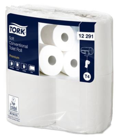 Tork Soft Conventional Toilet Roll 10x12,5cm 2L 198v wit T4