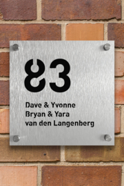 Naambord Streetvertising RVS