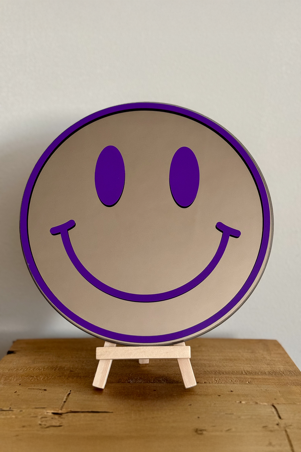 Spiegel Smiley paars