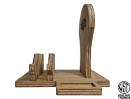 Personaliseerbare houder: logo & kleur - headset & controller en ipod stand