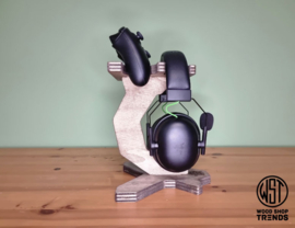 Headset en controller houder voor 1 controller. Kies je eigen kleur en  logo of tekst