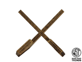 Houten kookboek & tablet steun.