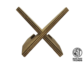 Houten kookboek & tablet steun.