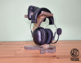 Headset en controller houder voor 1 controller. Kies je eigen kleur en  logo of tekst