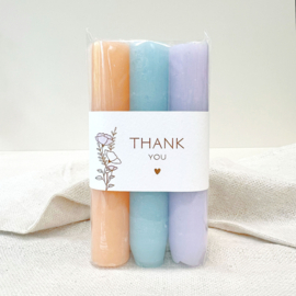 Candles 'Thank you' bright
