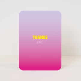 Postcard ‘Thanks' / 5 pieces