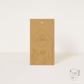 Label 'let's celebrate' / 5 pieces