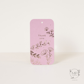 Label Thank you / set van 5