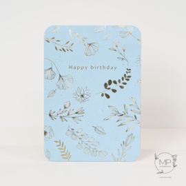 Postcard Happy birthday / 5 pieces