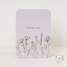 Postcard ‘Thank you' / 5 pieces