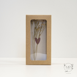 Little Box Dried Flower "Heart" set van 2