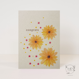 Postcard 'congrats' / 5 pieces